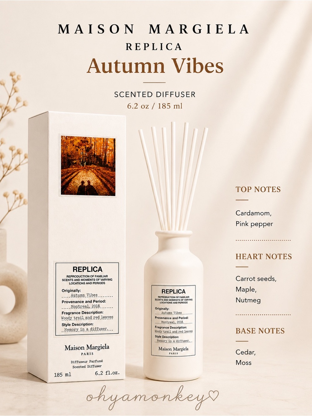 Maison Margiela Replica Autumn Vibes Scented Diffuser 185ml $96